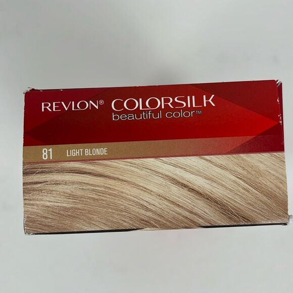 Revlon Colorsilk Hair Color Permanent 81 Light Blonde Ammonia Free Keratin - Picture 6 of 7
